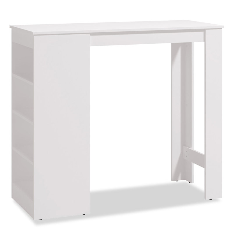Renick Rectangular 50cm L x 120cm W Dining Table, White