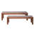 2 Rustic 62.06" Wood Benches - Finish, Stable Build Slat Paneling