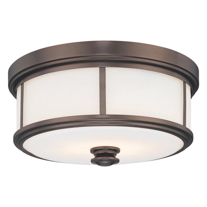Harvard Court Glass Flush Mount