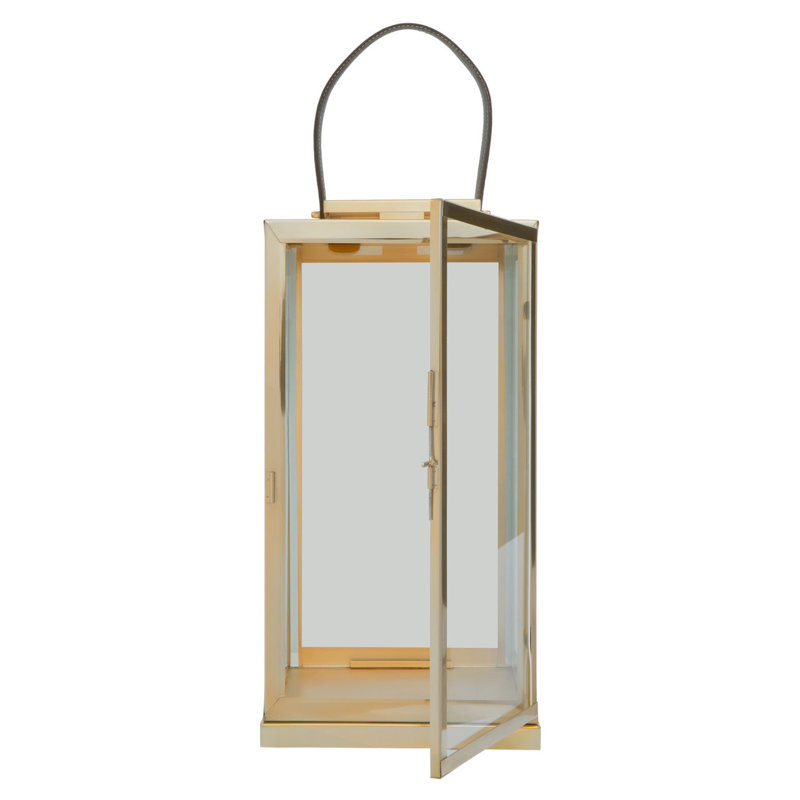 Francesca Glass Tabletop / Centrepiece Lantern, 62cm H x 30cm W x 30cm D