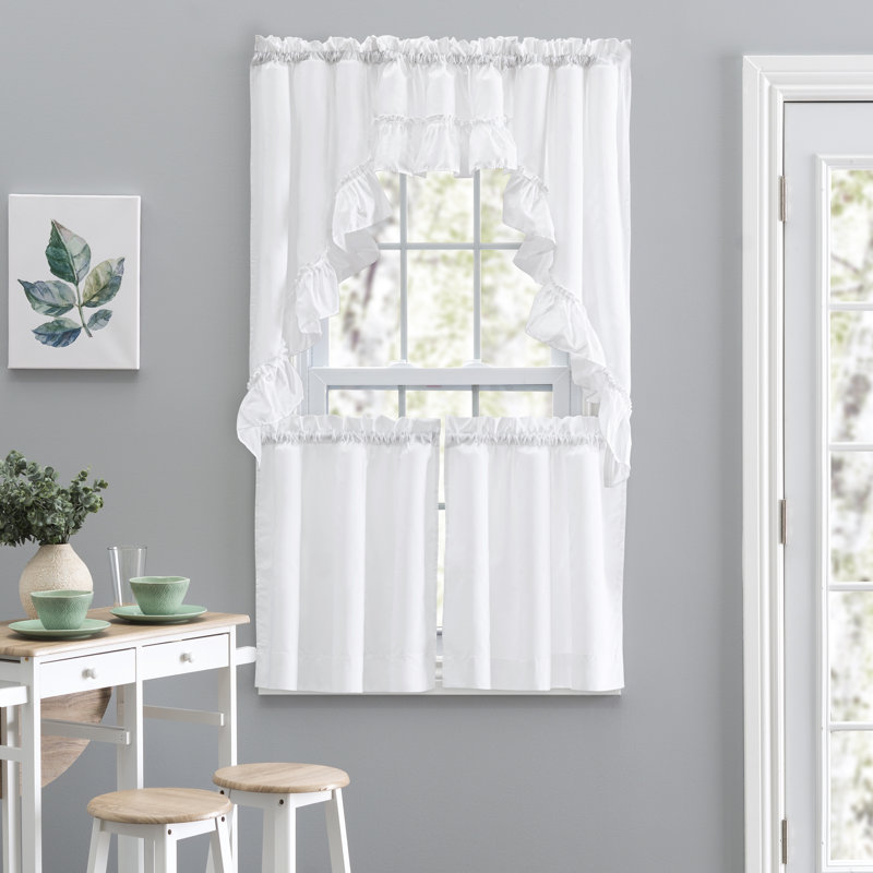 Ellis Swag Window Valance, White