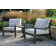 3 Pc. Portofino Seating Group With Sintered Stone Accent Table