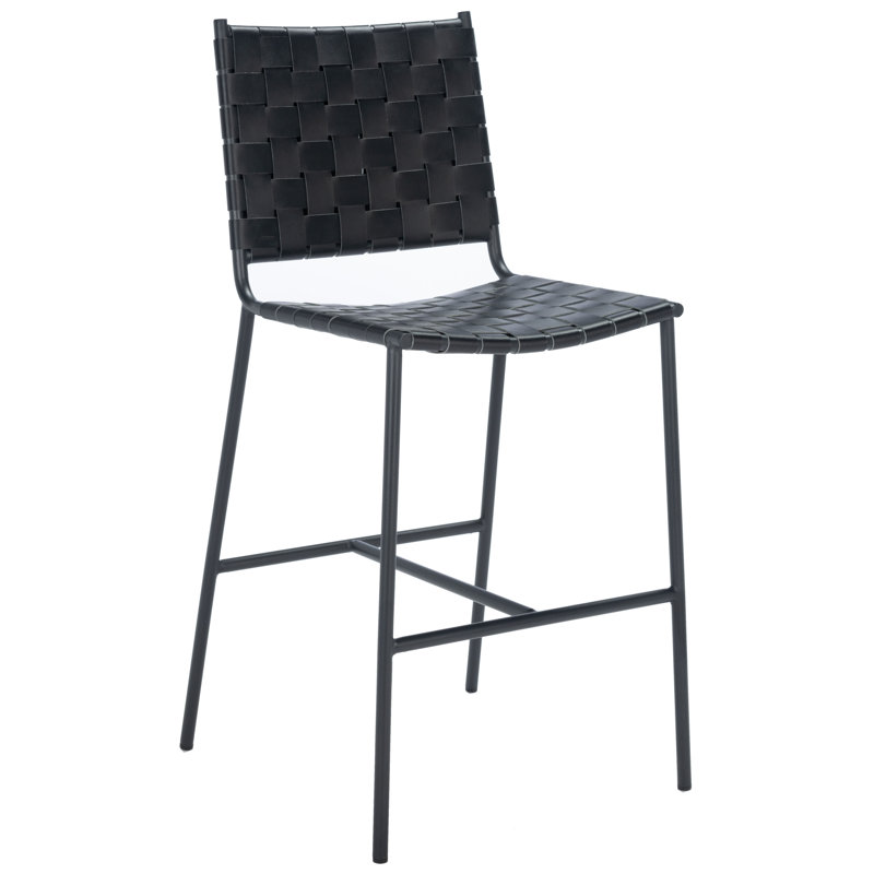 Tabouret de comptoir 26 po Cass, Noir, Noir