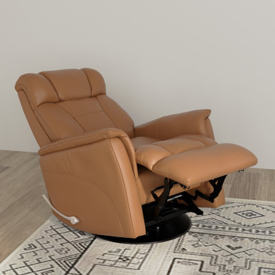 Bristol Swivel Glider Recliner with Manual Adjustable Headrest & Footrest