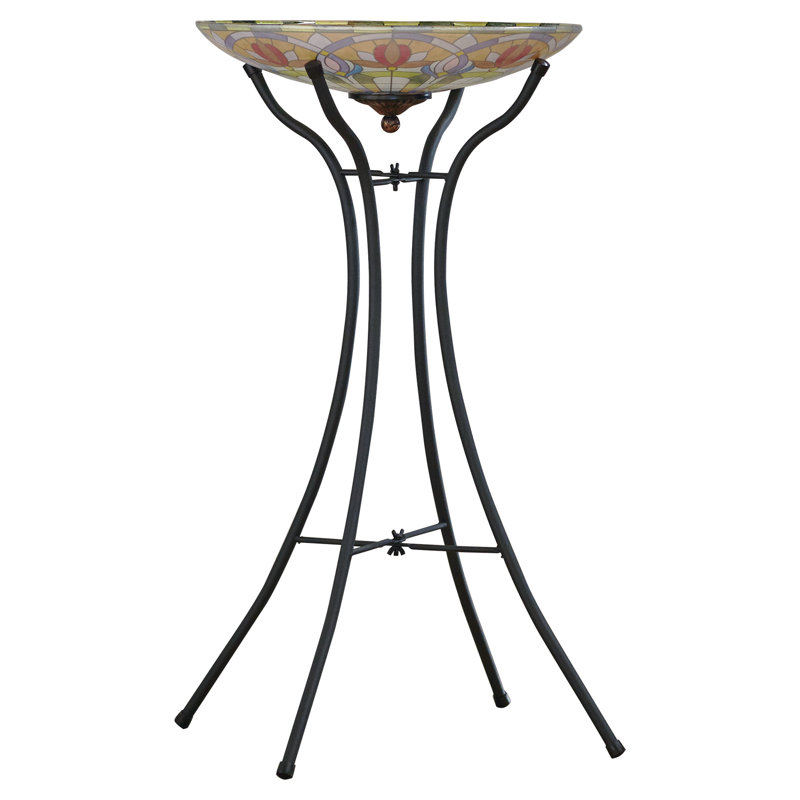 Metal Single Tier Birdbath