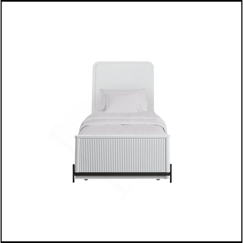 Full Over Twin Trundle Bed, White
