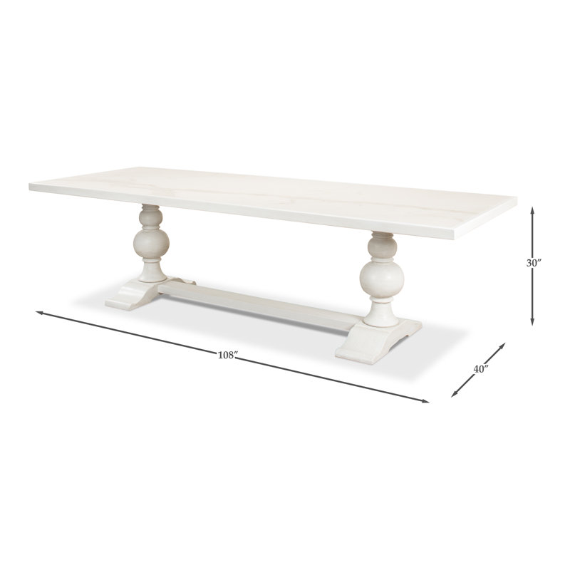 Dining Table, White, White