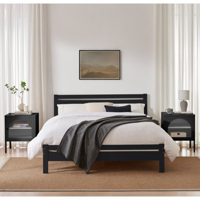Aichele Solid Wood Bed