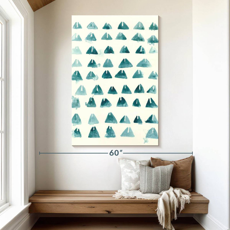 Avery Blue Batik Motif III, 51" H x 34" W