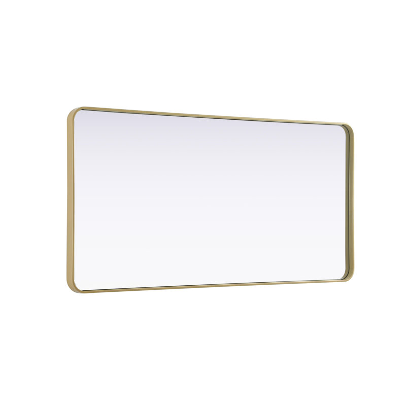Erath Contour Metal Mirror, 60" x 30", Brass