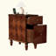 Canapé moderne à 2 tiroirs, table d'appoint étroite, table de chevet mince pour le salon, chambre à coucher