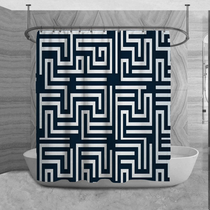 Rideau de douche Osinachi, H 73 po x l 70 po