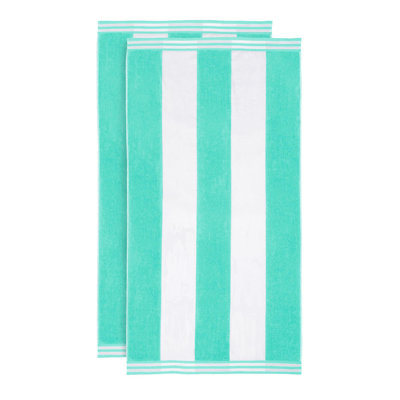 Oversized Cabana Striped Cotton Beach Towels