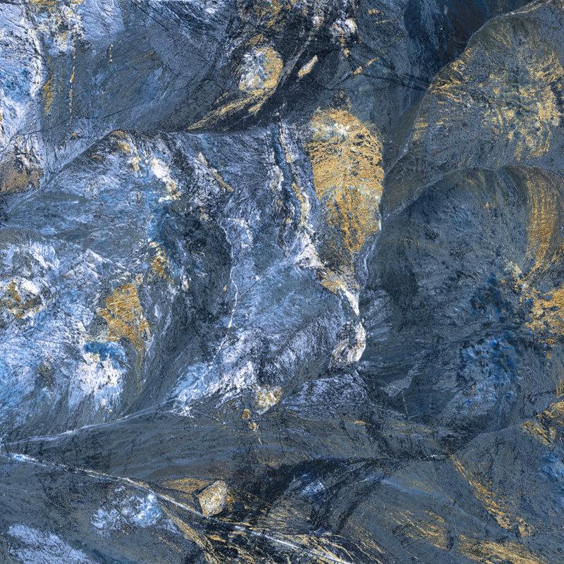 Gilded Indigo II by Jarman Fagalde - Wrapped Canvas Print, 76cm H x 76cm W
