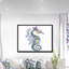 Hippocampe coloré aquarelle - art mural animal-53768027-53768028