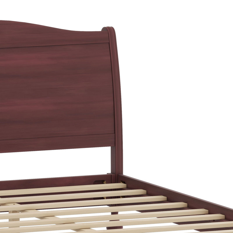 Cadre de lit plateforme Traditional, Noyer clair