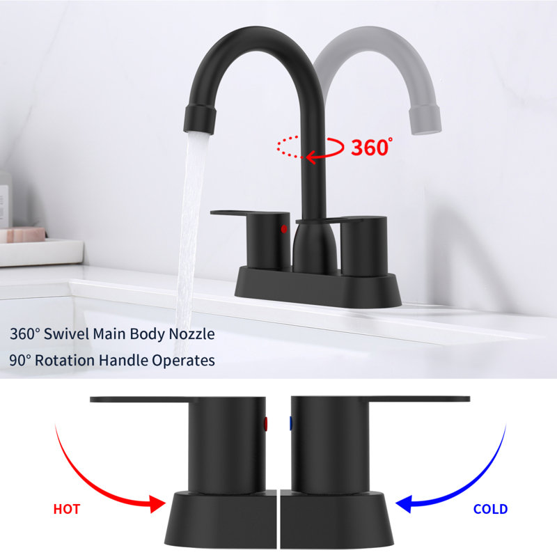 Laiton noir mat moderne et facile à contrôler pour les salles de bain