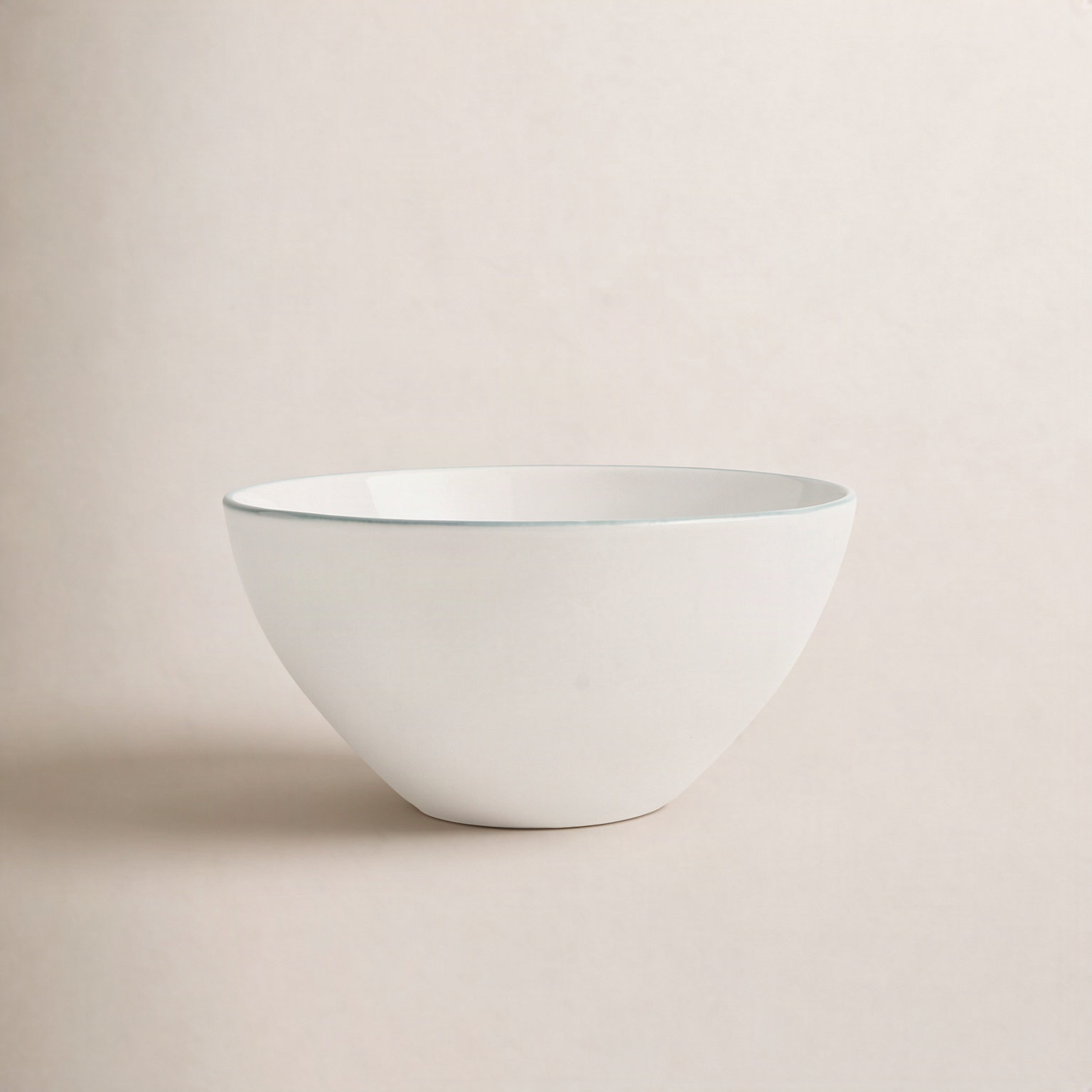 Abbesses Porcelain Dessert Bowl, Gray