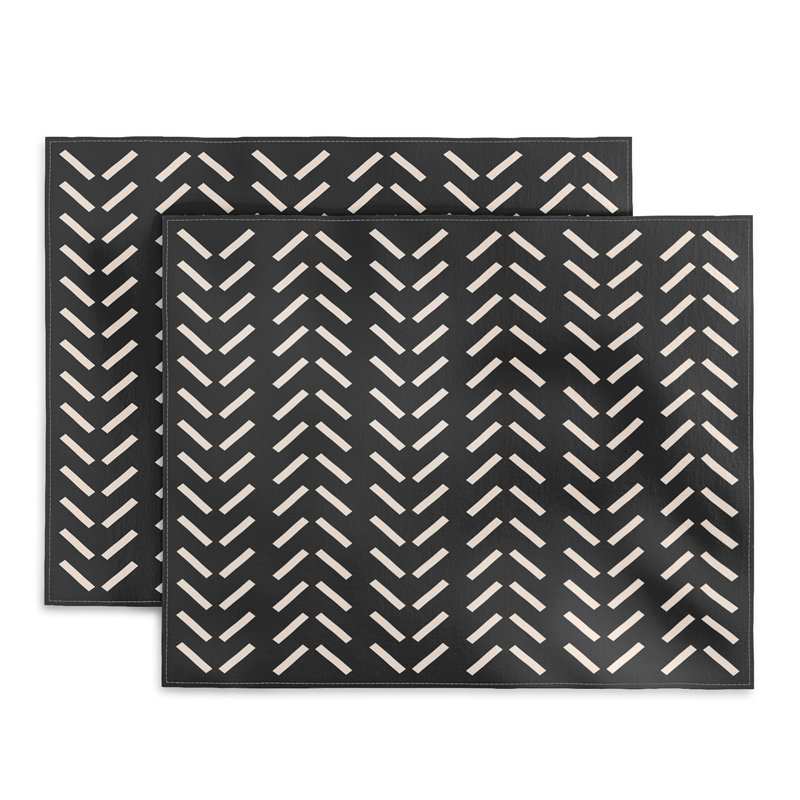Kujtesa Cotton Chevron Rectangle Placemat