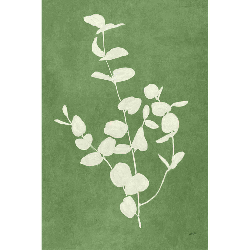 «Botanical Study II Forest Green» par Julia Purinton - Peinture, H 18 po x l 12 po x P 1,25 po, Non