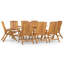 Frieder 8 - Person Wood Patio Dining Set with Oval Table
