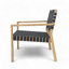 Causeuse de patio en bois d'acacia Melvin-108971823