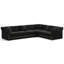 Canapé d'angle en velours de luxe avec lit escamotable, canapé-lit convertible 3 en 1 avec boutons capitonnés-1514603165