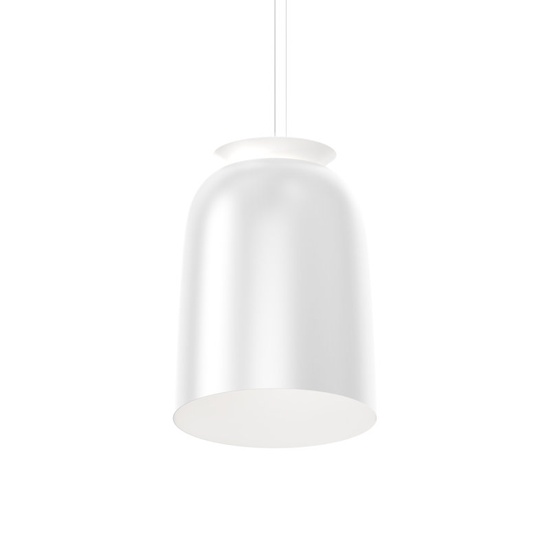Belle 1 - Light LED Pendant, Satin White, 27.5" H x 19.5" W x 19.5" D