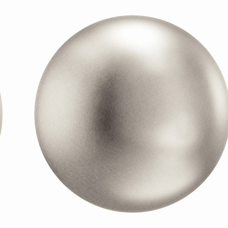 Magnetic SpaFlow Showerhead - Spot Resist Brushed Nickel Dock