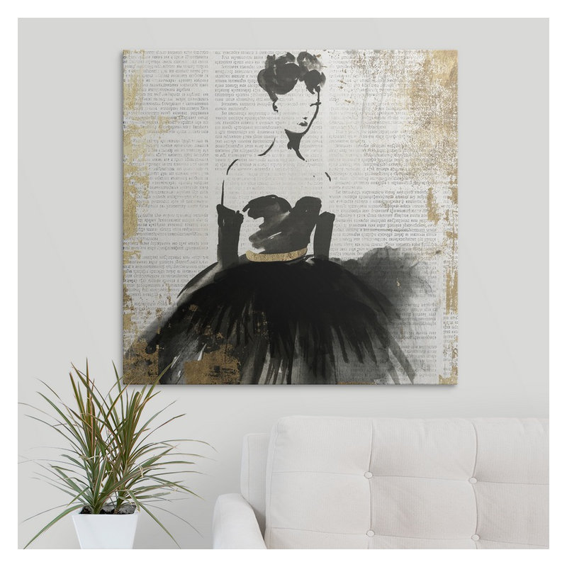 «Lady II» par Ainara, impression sur toile, H 35 po x l 35 po x P 1,5 po