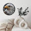 Horloge murale en bois 10 po, mouvement silencieux, à piles (piles AA non incluses), décor artistique, parfait pour les décorations