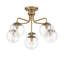 Plafonnier 6 lumières en laiton chaud Chemise-1142095718-1142095717