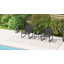 Outsunny Garden Bistro Set, Metal Garden Furniture Set with Mesh Chairs