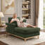 Chaise longue en tissu velours Searle Pierre-269378993