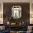 Diamond Shaped Large Wall Mirror for Decor Elegant Living Room