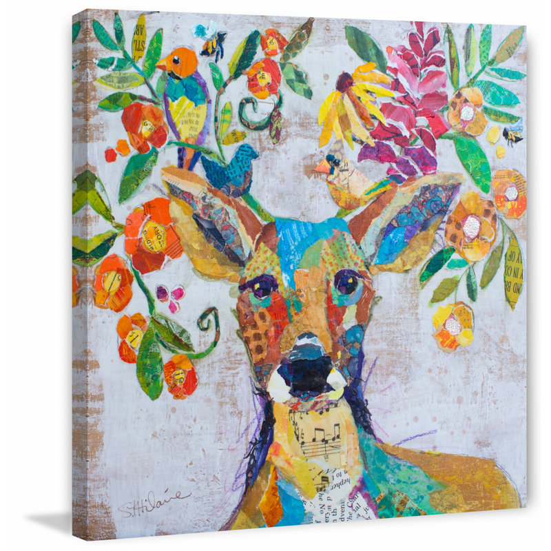 Elizabeth St. Hilaire - Wrapped Canvas Painting, 45cm H x 45cm W x 3.81cm D