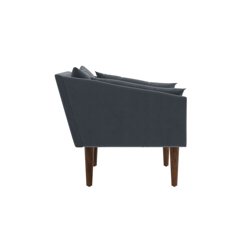 Fauteuil Essential, Ash Recycled Velvet, Dark Brown