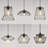 Deformable Metal Cage Pendant Light Vintage Hanging Ceiling Light
