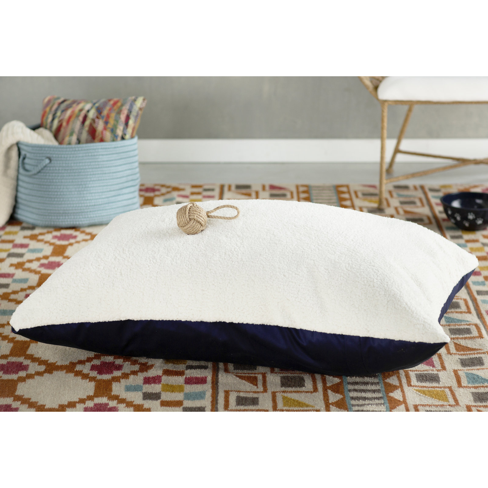 Rory Classic Pet Bed, Blue, Extra Large 