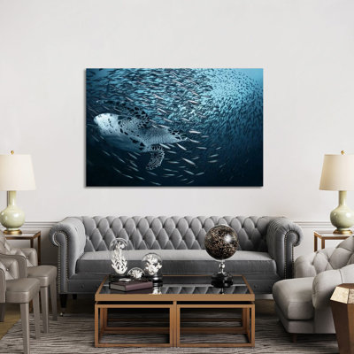 Bend 1 Piece Wrapped Canvas Wall Art