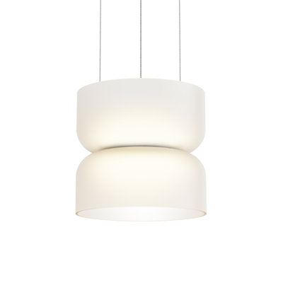 Totem Mini Up And Down Light Opal Glass Shades AMB/AMB  (Amber/Amber)  (E Shade Amber/ E Shade -  Amber)