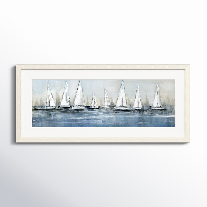 Peinture sur papier encadrée