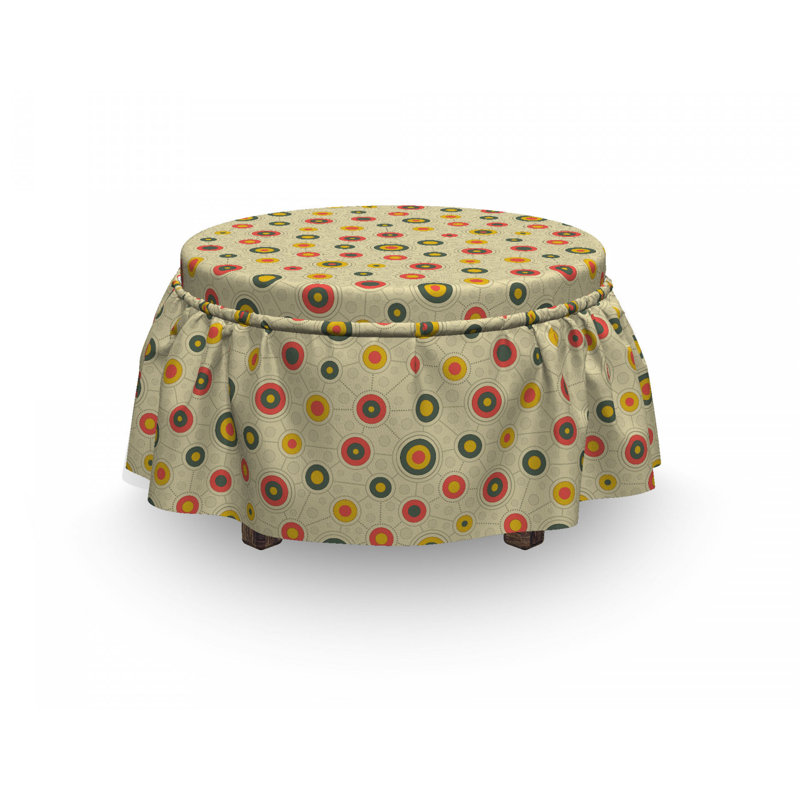 Housse pour repose-pieds bœuf circle shapes