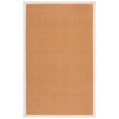Natural Fiber Flat Weave Jute/Sisal; Latex; Cotton Solid Color Indoor Rug