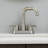 Centerset 2-handle Bathroom Faucet with Drain Assembly