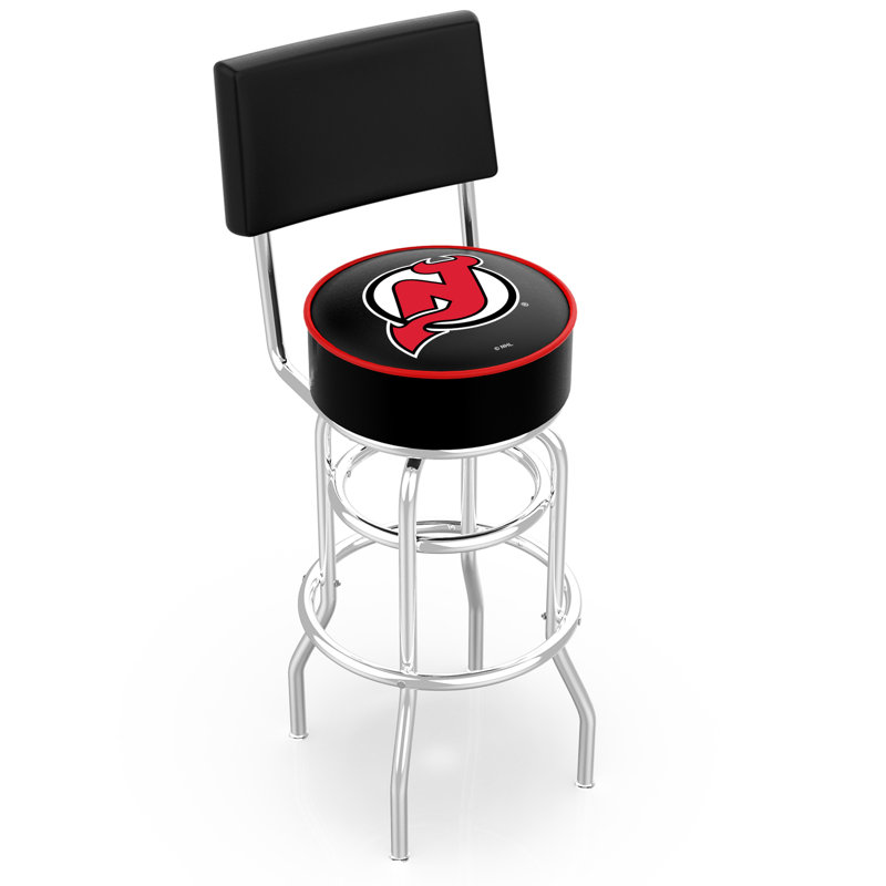 NHL Swivel 25" Counter Stool, New Jersey Devils