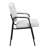 LeatherSoft Executive Side Reception Chair with Powder Coated Frame-1217700016
