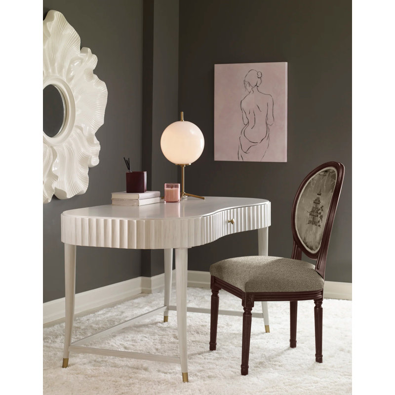 Helena Upholstered King Louis Back Side Chair, Espresso, 8789 Bark
