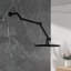 Extension de bras de douche réglable 16 po noir mat