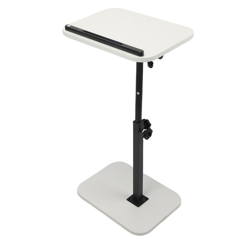 Metal Base Computer Desk, White
